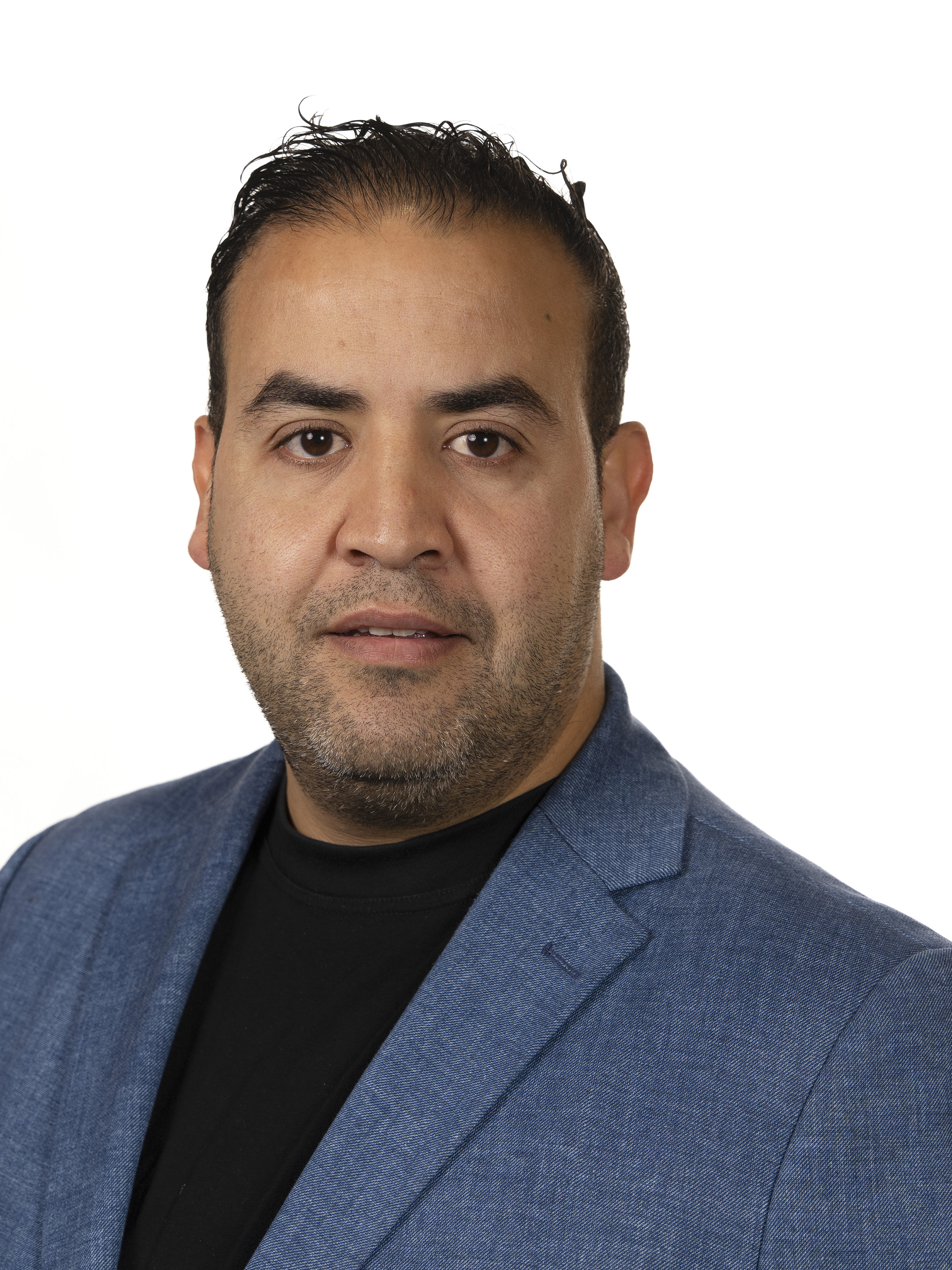 Portret van Mohammed Mohandis